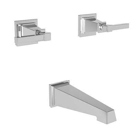 Newport Brass Tub Faucet, Polished Chrome, Wall 3-3145-26